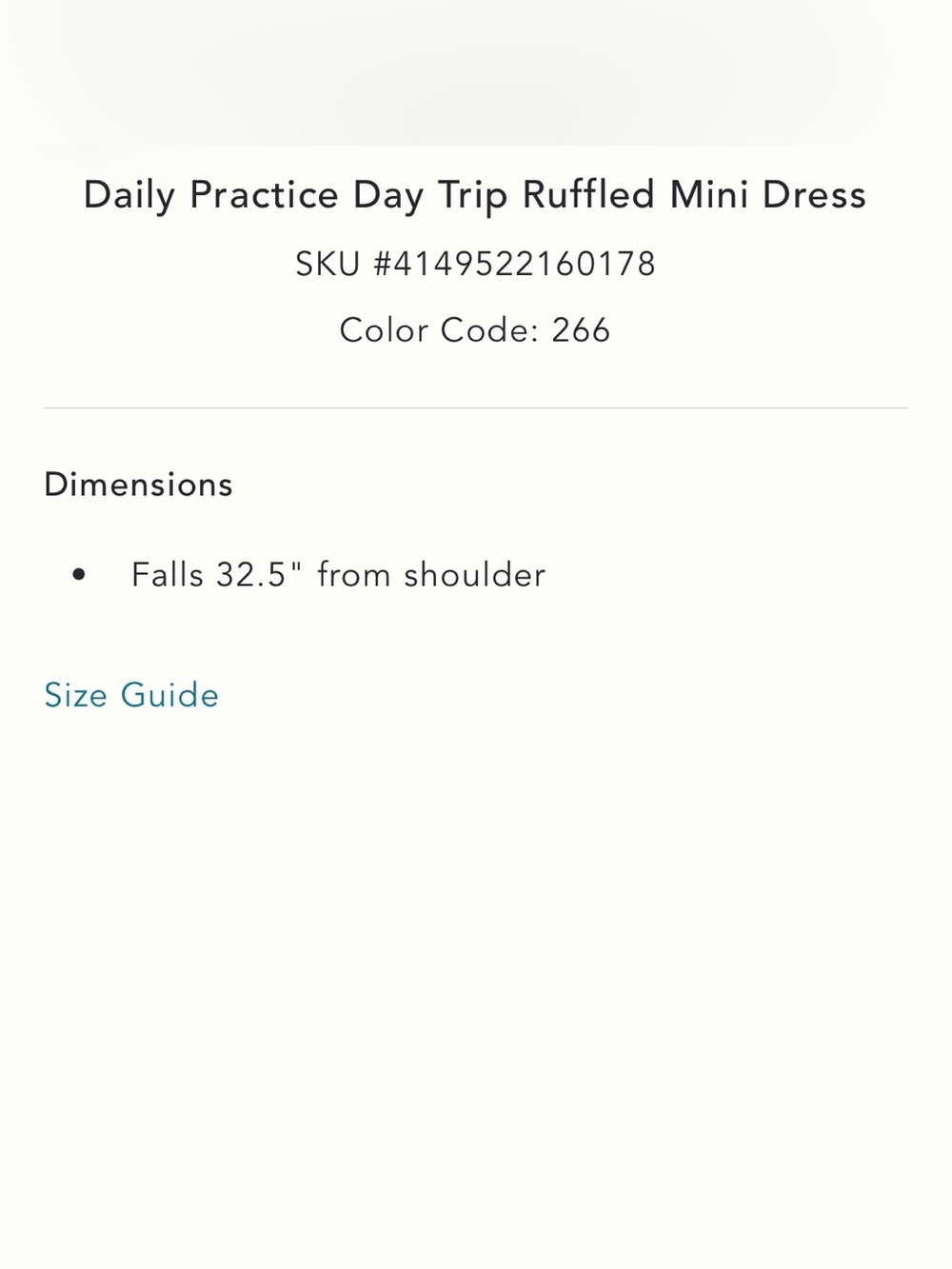 Daily Practice Ruffled Mini Dress - Picture 5 of 5